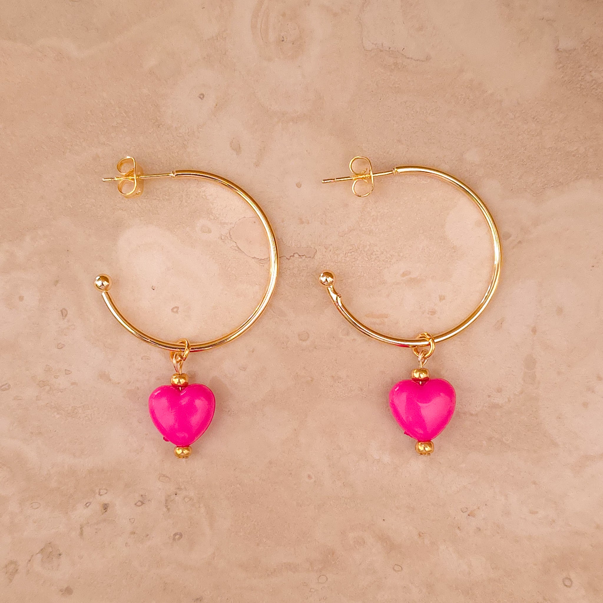 Mila Hot Pink earrings