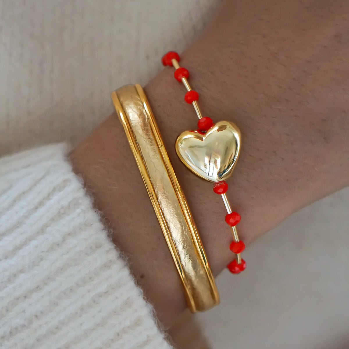 Red Polka Dot Heart