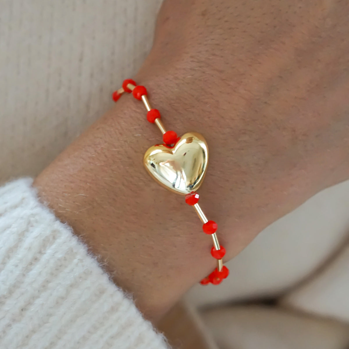 Red Polka Dot Heart