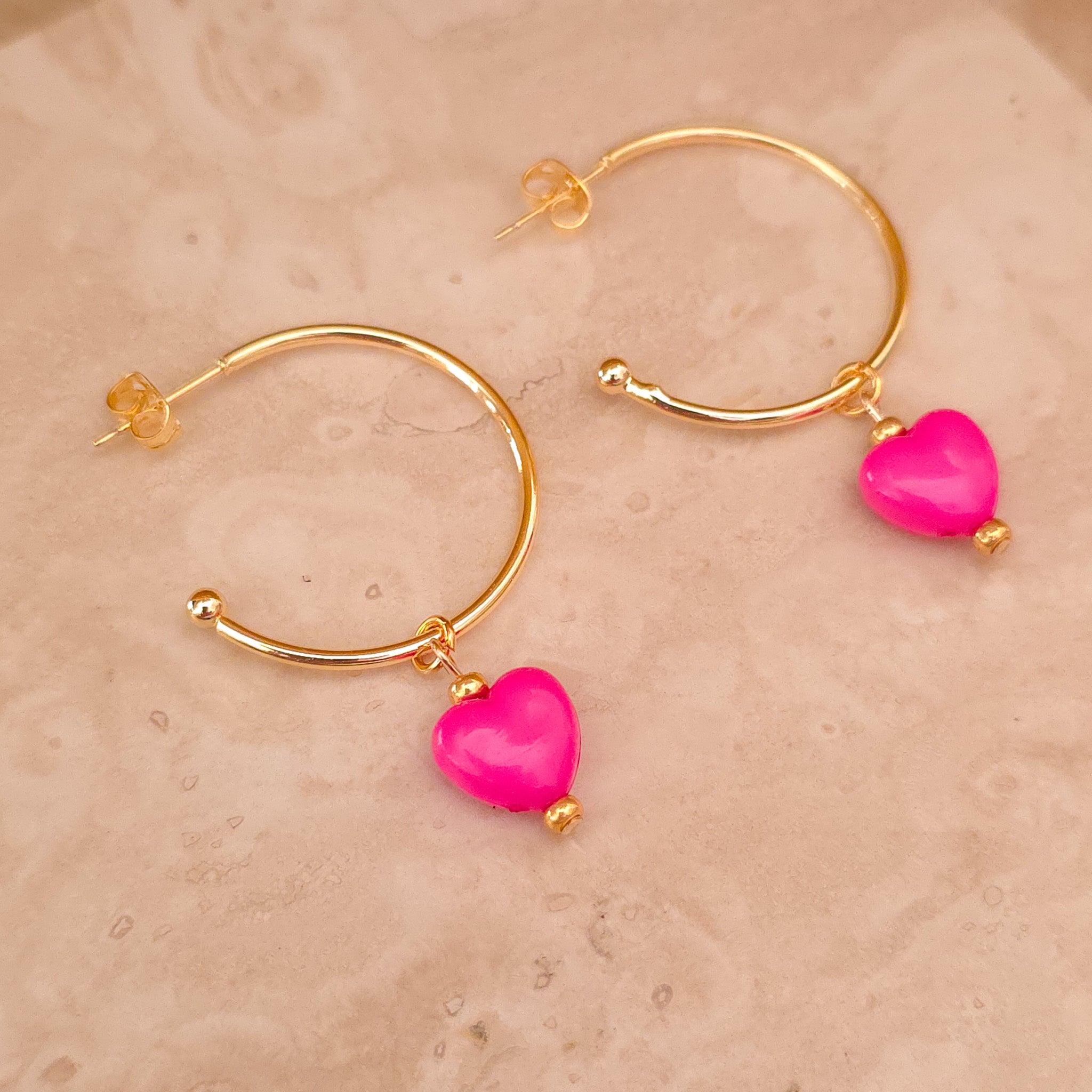 Mila Hot Pink earrings