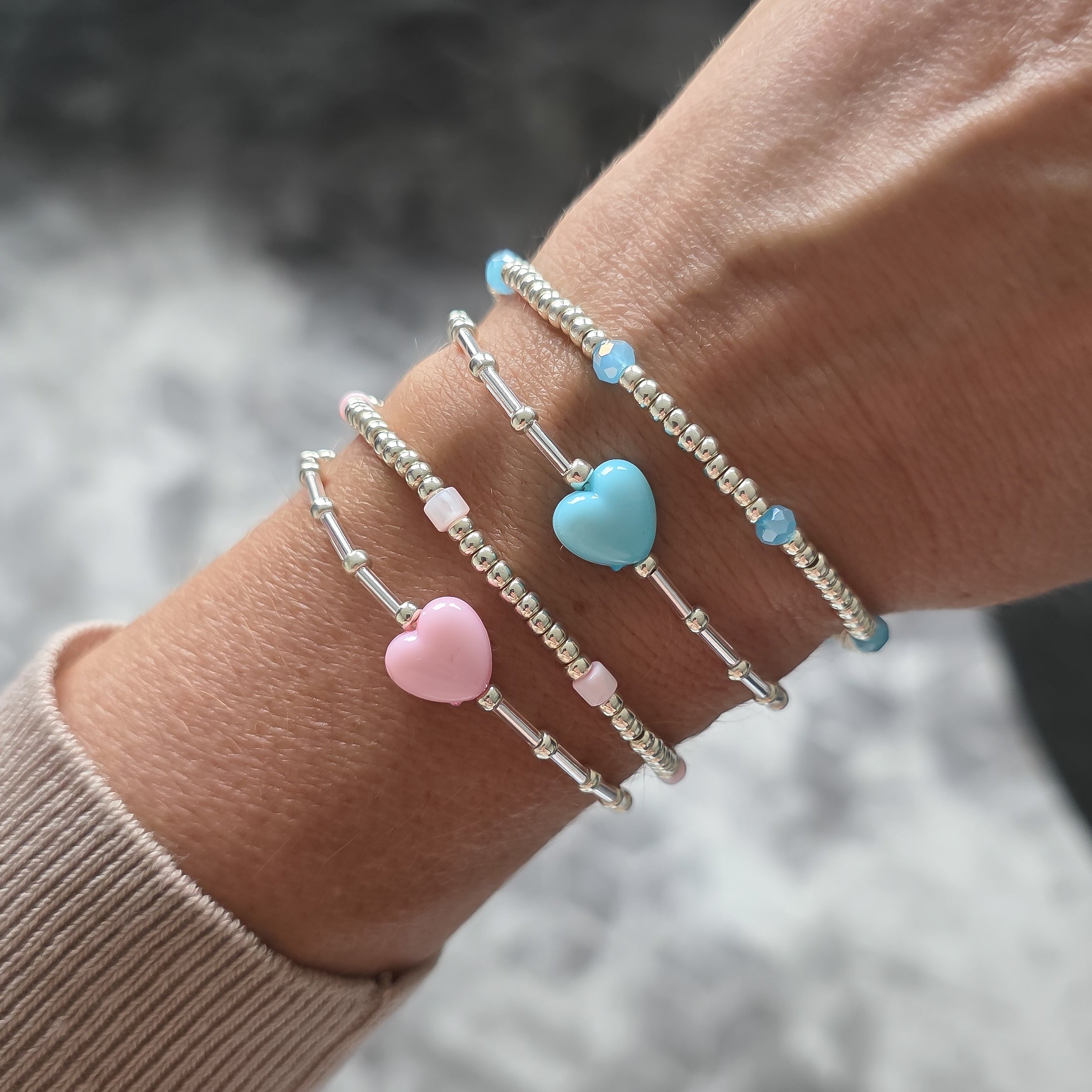 Mila Blue set Silver