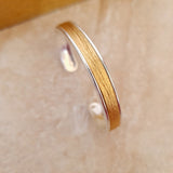 Silver bracelet with Gold